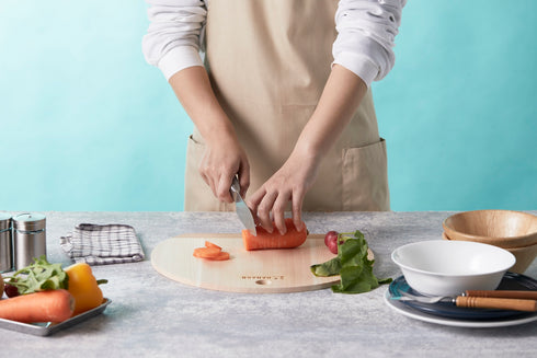 HANAKO Cutting Board Shimanto Hinoki/Cherry Blossom D-type 9mm Cutting Board