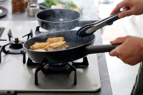 セラミックフライパン 26cm(IH&ガス火 対応) GLAMP. グランプ 鍋 フライパン グリルパン 焦げ付き防止機能 天然ミネラル セラミック コーティング PFASフリー 送料無料