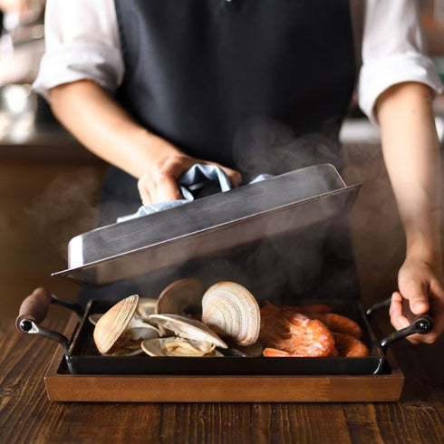 蓋付き両手鉄板|AUX オークス