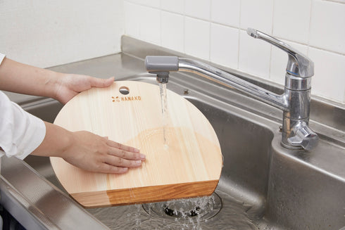 HANAKO Cutting Board Shimanto Hinoki/Cherry Blossom D-type 9mm Cutting Board