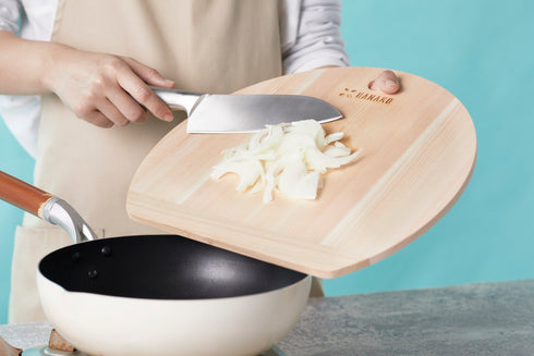 HANAKO Cutting Board Shimanto Hinoki/Cherry Blossom D-type 9mm Cutting Board