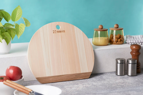 HANAKO Cutting Board Shimanto Hinoki/Cherry Blossom D-type 9mm Cutting Board