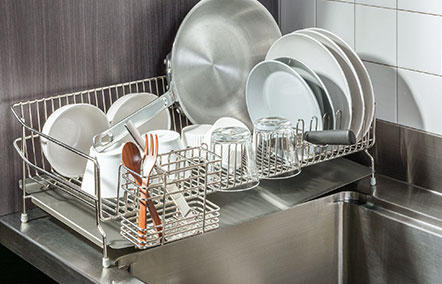 ステンレス水切りかご22cm|AUX オークス