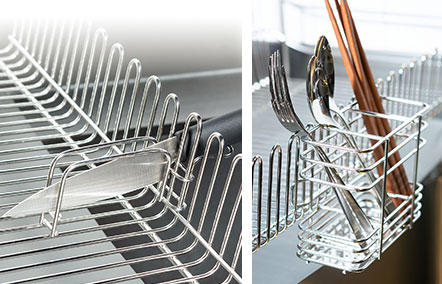 ステンレス水切りかご22cm|AUX オークス