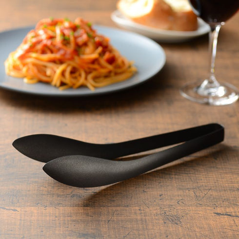 もりつけトング ブラック フッ素コーティング|AUX オークス leye レイエ