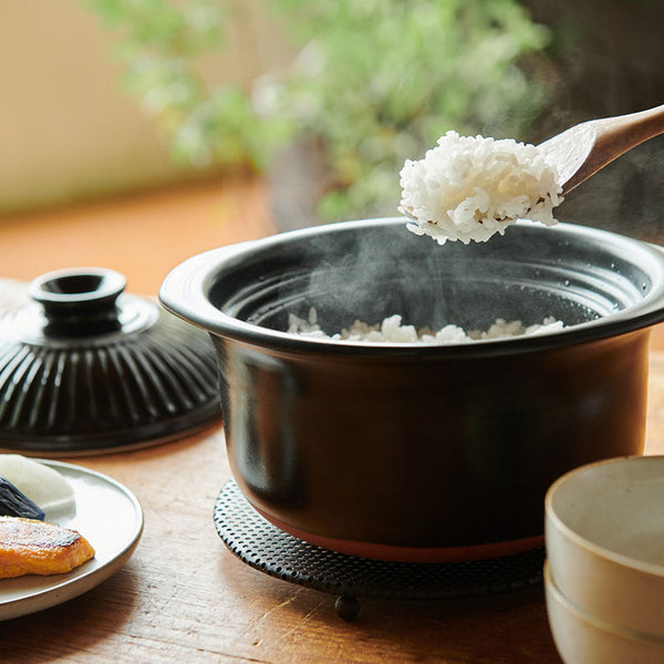 Heat-resistant ceramic rice pot|Panda Shokudo